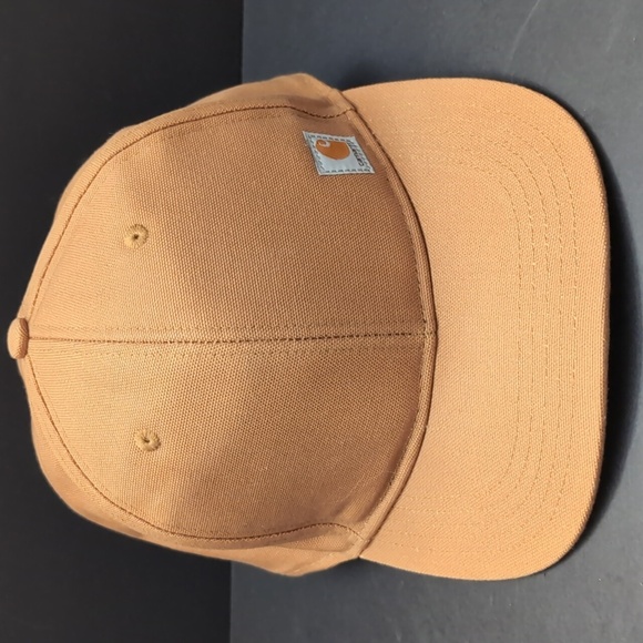 Carhartt Men's Flat Brim Ashland Cap 100% Firm Hand Cotton Duck Cap. - Picture 2 of 6